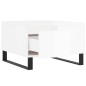 vidaXL Couchtisch Hochglanz-Weiß 55x55x36,5 cm Holzwerkstoff vidaXL Couchtisch Hochglanz-Weiß 55x55x36,5 cm Holzwerkstoff