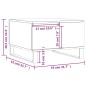 vidaXL Couchtisch Hochglanz-Weiß 55x55x36,5 cm Holzwerkstoff vidaXL Couchtisch Hochglanz-Weiß 55x55x36,5 cm Holzwerkstoff