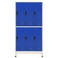 vidaXL Schließfachschrank Grau und Blau 90x45x180 cm Stahl vidaXL Schließfachschrank Grau und Blau 90x45x180 cm Stahl