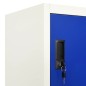 vidaXL Schließfachschrank Grau und Blau 90x45x180 cm Stahl vidaXL Schließfachschrank Grau und Blau 90x45x180 cm Stahl