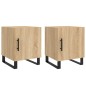 vidaXL Nachttische 2 Stk. Sonoma-Eiche 40x40x50 cm Holzwerkstoff vidaXL Nachttische 2 Stk. Sonoma-Eiche 40x40x50 cm Holzwerkstoff