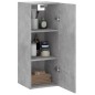 vidaXL Wandschrank Betongrau 34,5x34x90 cm vidaXL Wandschrank Betongrau 34,5x34x90 cm