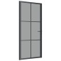 vidaXL Innentür 93x201,5 cm Schwarz ESG-Glas und Aluminium vidaXL Innentür 93x201,5 cm Schwarz ESG-Glas und Aluminium