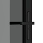 vidaXL Innentür 93x201,5 cm Schwarz ESG-Glas und Aluminium vidaXL Innentür 93x201,5 cm Schwarz ESG-Glas und Aluminium