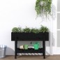 vidaXL Hochbeet Schwarz 101x30x69 cm Massivholz Kiefer vidaXL Hochbeet Schwarz 101x30x69 cm Massivholz Kiefer