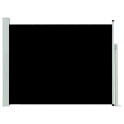 vidaXL Ausziehbare Seitenmarkise 140×500 cm Schwarz