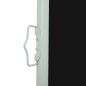 vidaXL Ausziehbare Seitenmarkise 140×500 cm Schwarz vidaXL Ausziehbare Seitenmarkise 140×500 cm Schwarz