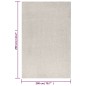 vidaXL Teppich Shaggy Hochflor Creme 200x290 cm vidaXL Teppich Shaggy Hochflor Creme 200x290 cm
