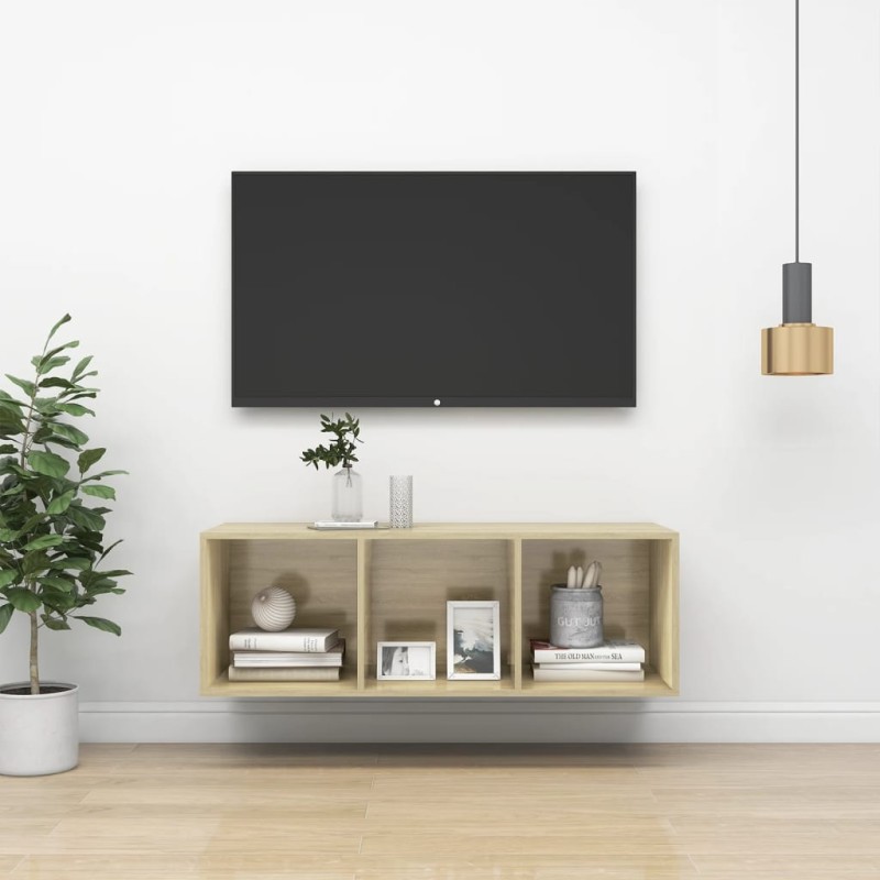 vidaXL TV-Wandschrank Sonoma-Eiche 37x37x107 cm Holzwerkstoff vidaXL TV-Wandschrank Sonoma-Eiche 37x37x107 cm Holzwerkstoff