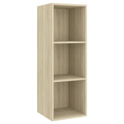 vidaXL TV-Wandschrank Sonoma-Eiche 37x37x107 cm Holzwerkstoff