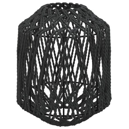 vidaXL Lampenschirm Schwarz Ø23x28 cm Eisen und Papier