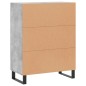 vidaXL Sideboard Betongrau 69,5x34x90 cm Holzwerkstoff vidaXL Sideboard Betongrau 69,5x34x90 cm Holzwerkstoff