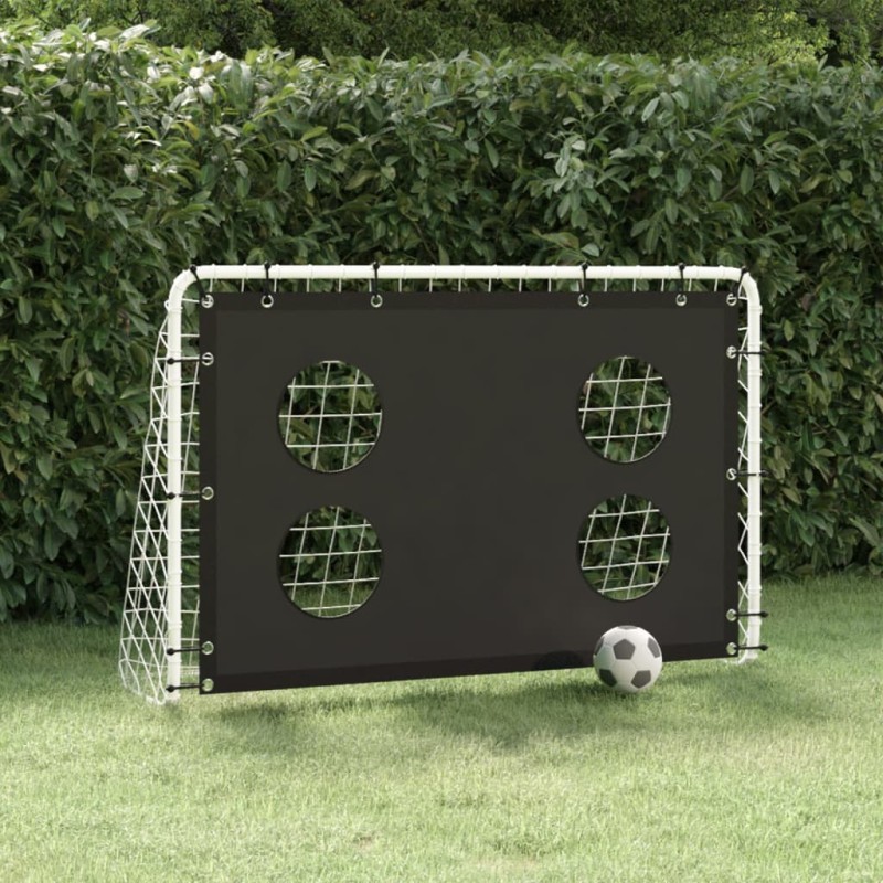 vidaXL Fußballtor mit Torwand Stahl 184x61x122 cm vidaXL Fußballtor mit Torwand Stahl 184x61x122 cm