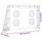 vidaXL Fußballtor mit Torwand Stahl 184x61x122 cm vidaXL Fußballtor mit Torwand Stahl 184x61x122 cm