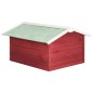 vidaXL Roboter-Rasenmäher Garage 72x87x50 cm Rot Weiß Tannenholz vidaXL Roboter-Rasenmäher Garage 72x87x50 cm Rot Weiß Tannenholz
