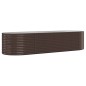 vidaXL Hochbeet Pulverbeschichteter Stahl 322x100x68 cm Braun vidaXL Hochbeet Pulverbeschichteter Stahl 322x100x68 cm Braun