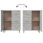 vidaXL Sideboard Betongrau 69,5x34x90 cm Holzwerkstoff vidaXL Sideboard Betongrau 69,5x34x90 cm Holzwerkstoff