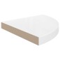 vidaXL Eck-Schweberegale 2 Stk. Hochglanz-Weiß 35x35x3,8 cm MDF vidaXL Eck-Schweberegale 2 Stk. Hochglanz-Weiß 35x35x3,8 cm MDF