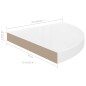 vidaXL Eck-Schweberegale 2 Stk. Hochglanz-Weiß 35x35x3,8 cm MDF vidaXL Eck-Schweberegale 2 Stk. Hochglanz-Weiß 35x35x3,8 cm MDF