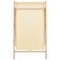 vidaXL Wäschekorb Zedernholz und Stoff Beige 42x41x64 cm vidaXL Wäschekorb Zedernholz und Stoff Beige 42x41x64 cm