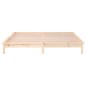 vidaXL Massivholzbett mit LEDs 140x200 cm vidaXL Massivholzbett mit LEDs 140x200 cm