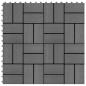 22 Stk. Terrassenfliesen 30 x 30 cm 2 qm WPC Grau 22 Stk. Terrassenfliesen 30 x 30 cm 2 qm WPC Grau