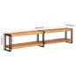 vidaXL TV-Schrank 200x30x40 cm Massivholz Akazie vidaXL TV-Schrank 200x30x40 cm Massivholz Akazie