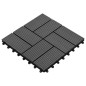 22 Stk. Terrassenfliesen 30 x 30 cm 2 qm WPC Grau 22 Stk. Terrassenfliesen 30 x 30 cm 2 qm WPC Grau