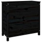 vidaXL Pflanzkübel Schwarz 82,5x40x78 cm Massivholz Kiefer vidaXL Pflanzkübel Schwarz 82,5x40x78 cm Massivholz Kiefer