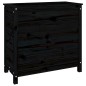 vidaXL Pflanzkübel Schwarz 82,5x40x78 cm Massivholz Kiefer vidaXL Pflanzkübel Schwarz 82,5x40x78 cm Massivholz Kiefer