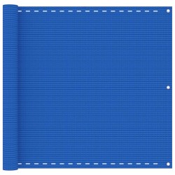 vidaXL Balkon-Sichtschutz Blau 90x600 cm HDPE