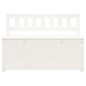 vidaXL Sitzbank Weiß 110x41x76,5 cm Massivholz Kiefer vidaXL Sitzbank Weiß 110x41x76,5 cm Massivholz Kiefer