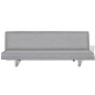 vidaXL Schlafsofa Hellgrau Polyester vidaXL Schlafsofa Hellgrau Polyester