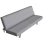 vidaXL Schlafsofa Hellgrau Polyester vidaXL Schlafsofa Hellgrau Polyester