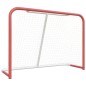 vidaXL Hockeytor mit Netz Rot & Weiß 153x60x118 cm Stahl & Polyester vidaXL Hockeytor mit Netz Rot & Weiß 153x60x118 cm Stahl & Polyester