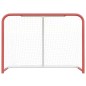 vidaXL Hockeytor mit Netz Rot & Weiß 153x60x118 cm Stahl & Polyester vidaXL Hockeytor mit Netz Rot & Weiß 153x60x118 cm Stahl & Polyester