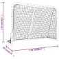 vidaXL Hockeytor mit Netz Rot & Weiß 153x60x118 cm Stahl & Polyester vidaXL Hockeytor mit Netz Rot & Weiß 153x60x118 cm Stahl & Polyester