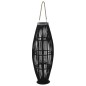vidaXL Hängender Kerzenleuchter Bambus Schwarz 95cm vidaXL Hängender Kerzenleuchter Bambus Schwarz 95cm
