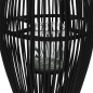 vidaXL Hängender Kerzenleuchter Bambus Schwarz 95cm vidaXL Hängender Kerzenleuchter Bambus Schwarz 95cm