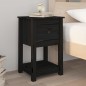 vidaXL Nachttische 2 Stk. Schwarz 40x35x61,5 cm Massivholz Kiefer vidaXL Nachttische 2 Stk. Schwarz 40x35x61,5 cm Massivholz Kiefer