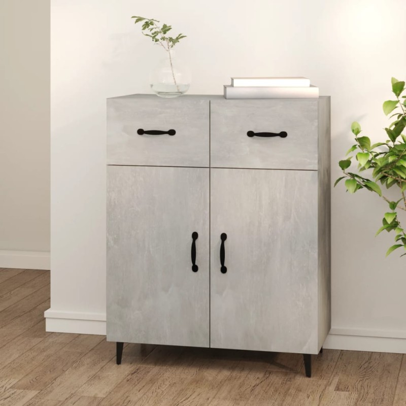 vidaXL Sideboard Betongrau 69,5x34x90 cm Holzwerkstoff vidaXL Sideboard Betongrau 69,5x34x90 cm Holzwerkstoff