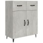 vidaXL Sideboard Betongrau 69,5x34x90 cm Holzwerkstoff vidaXL Sideboard Betongrau 69,5x34x90 cm Holzwerkstoff