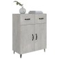 vidaXL Sideboard Betongrau 69,5x34x90 cm Holzwerkstoff vidaXL Sideboard Betongrau 69,5x34x90 cm Holzwerkstoff