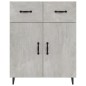 vidaXL Sideboard Betongrau 69,5x34x90 cm Holzwerkstoff vidaXL Sideboard Betongrau 69,5x34x90 cm Holzwerkstoff
