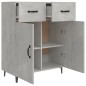 vidaXL Sideboard Betongrau 69,5x34x90 cm Holzwerkstoff vidaXL Sideboard Betongrau 69,5x34x90 cm Holzwerkstoff