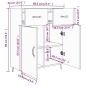 vidaXL Sideboard Betongrau 69,5x34x90 cm Holzwerkstoff vidaXL Sideboard Betongrau 69,5x34x90 cm Holzwerkstoff