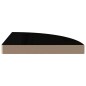 vidaXL Eck-Schweberegal Hochglanz-Schwarz 35x35x3,8 cm MDF vidaXL Eck-Schweberegal Hochglanz-Schwarz 35x35x3,8 cm MDF