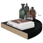vidaXL Eck-Schweberegal Hochglanz-Schwarz 35x35x3,8 cm MDF vidaXL Eck-Schweberegal Hochglanz-Schwarz 35x35x3,8 cm MDF