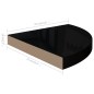 vidaXL Eck-Schweberegal Hochglanz-Schwarz 35x35x3,8 cm MDF vidaXL Eck-Schweberegal Hochglanz-Schwarz 35x35x3,8 cm MDF