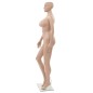 vidaXL Sexy Weibliche Schaufensterpuppe mit Glassockel Beige 180 cm vidaXL Sexy Weibliche Schaufensterpuppe mit Glassockel Beige 180 cm